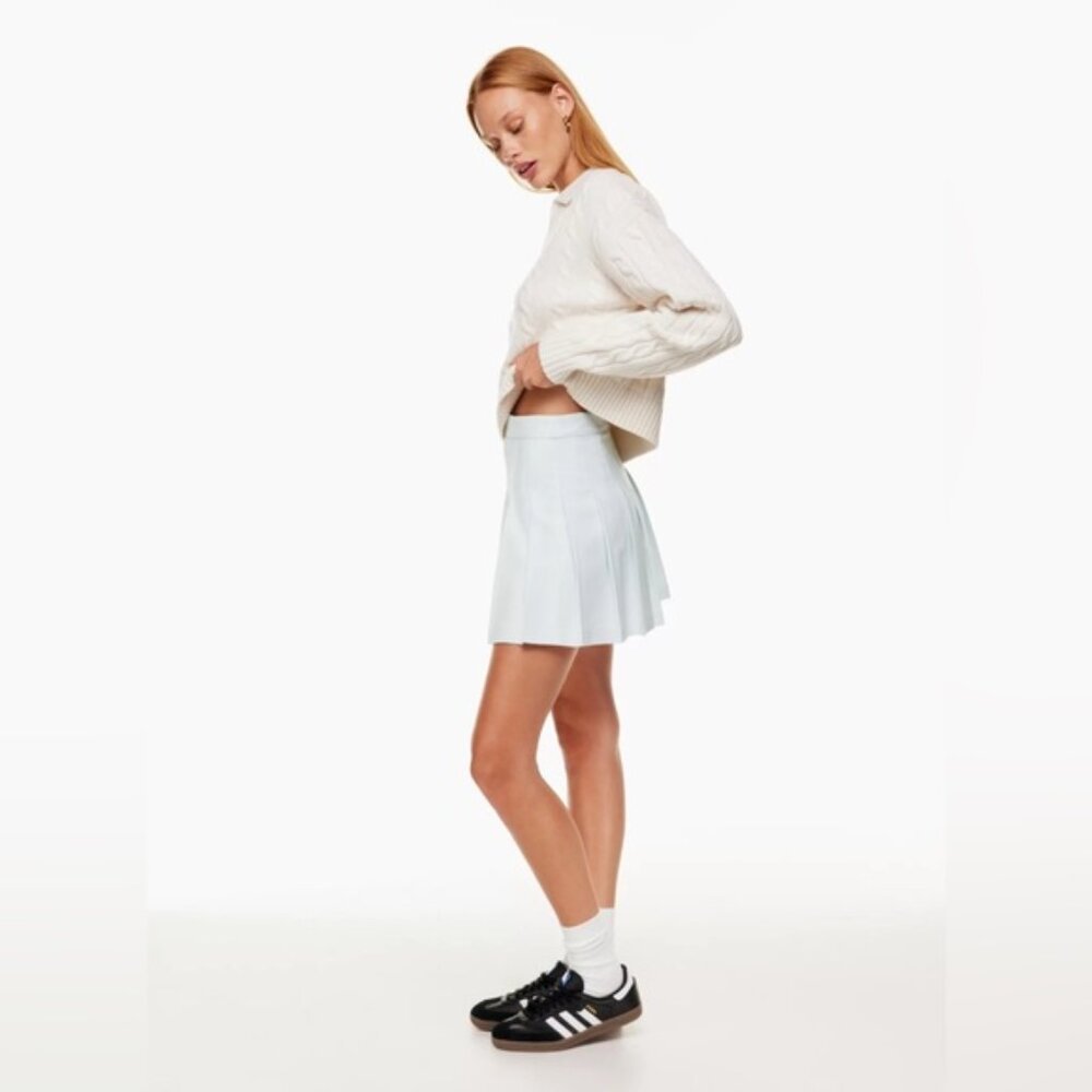 Aritzia Sunday Best Sun-Deh Olive micro skirt